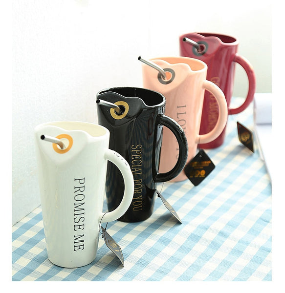 Fashion Straw Coffee Milk Ceramics Mug