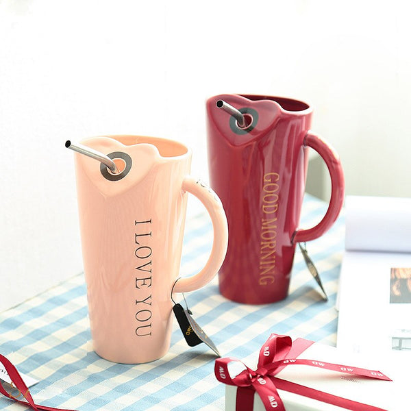 Fashion Straw Coffee Milk Ceramics Mug