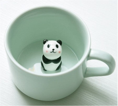 3D Cute Animal Coffee Milk Creative Ceramic Mugs For Kids