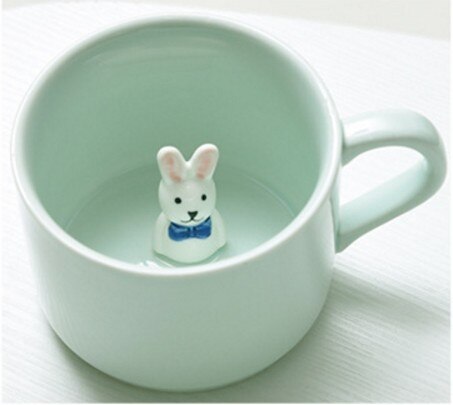 3D Cute Animal Coffee Milk Creative Ceramic Mugs For Kids