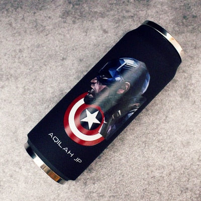 24 Variations Stainless Steel Super Hero Straw Cup Thermos