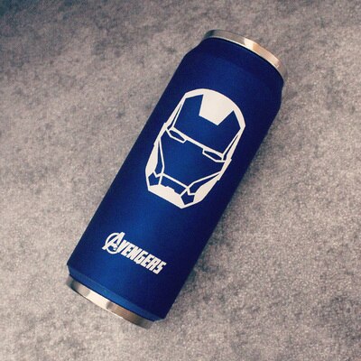 24 Variations Stainless Steel Super Hero Straw Cup Thermos