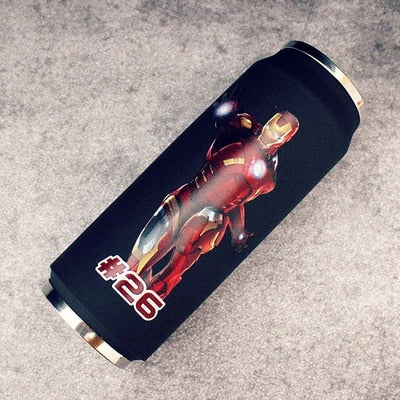 24 Variations Stainless Steel Super Hero Straw Cup Thermos