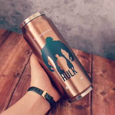 24 Variations Stainless Steel Super Hero Straw Cup Thermos