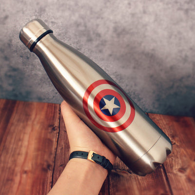 24 Variations Stainless Steel Super Hero Straw Cup Thermos