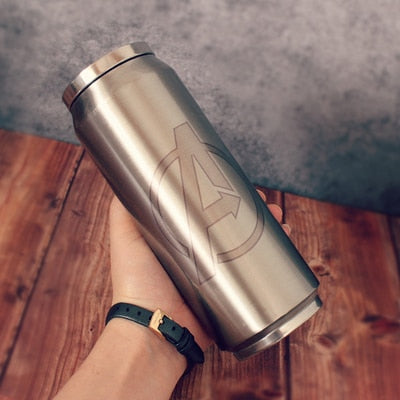 24 Variations Stainless Steel Super Hero Straw Cup Thermos