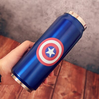 24 Variations Stainless Steel Super Hero Straw Cup Thermos