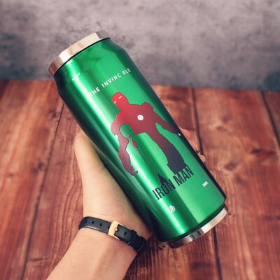 24 Variations Stainless Steel Super Hero Straw Cup Thermos